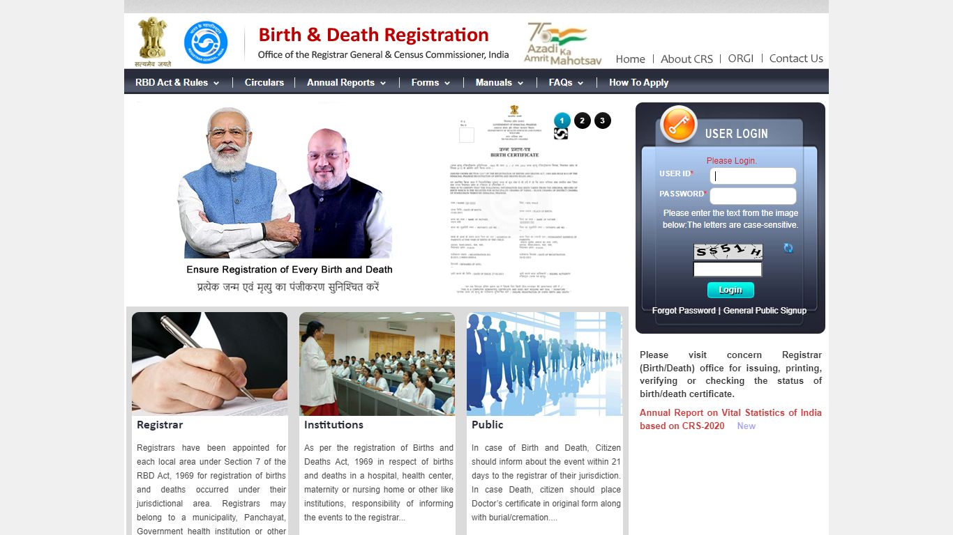 www.crsorgi.gov.in